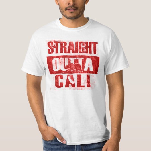 Straight Outta Cali T-shirt (Voorkant)
