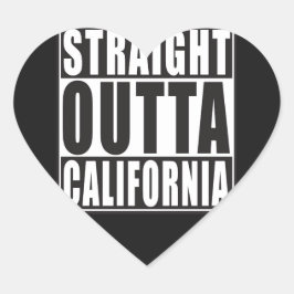 Straight Outta California Hart Sticker