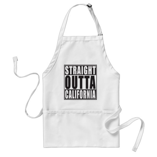 Straight Outta California Standaard Schort (Voorkant)