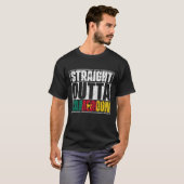 Straight Outta Cameroon Flag T-shirt (Voorkant volledig)