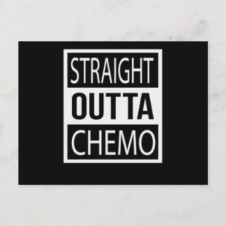 Straight Outta Chemo Funny Battle Cancer Gift Uitnodiging Briefkaart