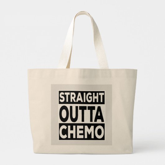 Straight Outta Chemo Grote Tote Bag (Achterkant)
