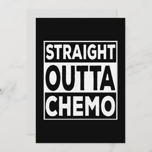 Straight Outta Chemo Kaart (Voorkant / Achterkant)