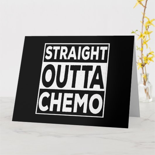 Straight Outta Chemo Kaart (Gele Bloem)