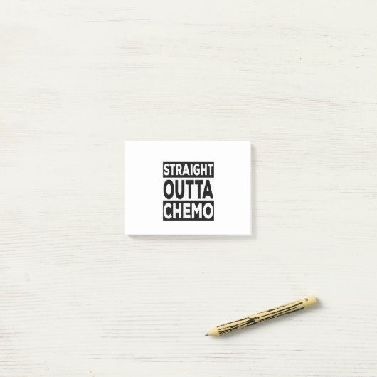 Straight Outta Chemo Post-it® Notes (Op bureau)