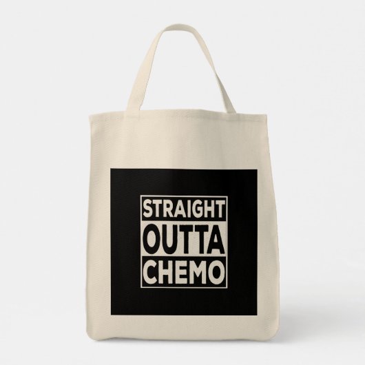 Straight Outta Chemo Tote Bag (Achterkant)