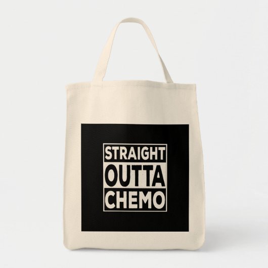 Straight Outta Chemo Tote Bag (Voorkant)