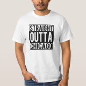 Straight Outta Chicago grappige shirt (Voorkant)