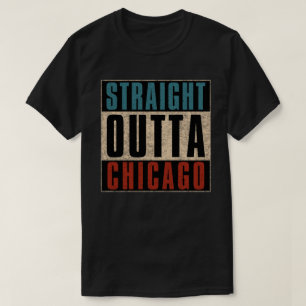 Straight Outta Chicago Illinois IL Verenigde State T-shirt