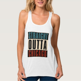 Straight Outta Chicago Illinois IL Verenigde State Tanktop