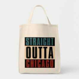 Straight Outta Chicago Illinois IL Verenigde State Tote Bag