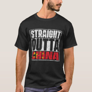 Straight Outta China vlag T-shirt