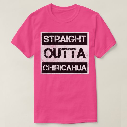 Straight Outta Chiricahua Nationaal Monument Vinta T-shirt (Design voorkant)