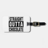 Straight Outta Chocolate Bagagelabel (Voorkant horizontaal)