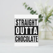 Straight Outta Chocolate Briefkaart (Staand voorkant)