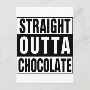 Straight Outta Chocolate Briefkaart