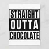 Straight Outta Chocolate Briefkaart (Voorkant)