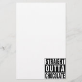 Straight Outta Chocolate Briefpapier (Voorkant)