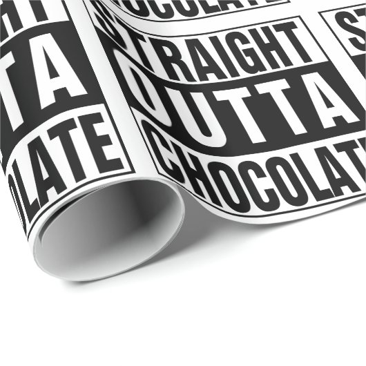 Straight Outta Chocolate Cadeaupapier (Rol Hoek)