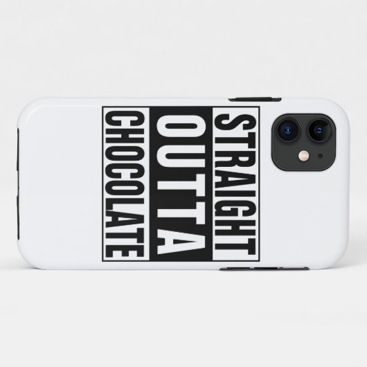 Straight Outta Chocolate Case-Mate iPhone Case (Achterkant (horizontaal))