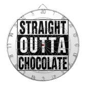 Straight Outta Chocolate Dartbord (Voorkant)