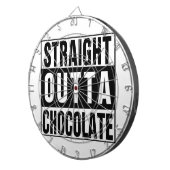 Straight Outta Chocolate Dartbord (Voorkant Rechts)