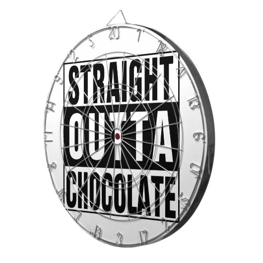 Straight Outta Chocolate Dartbord (Voorkant Rechts)
