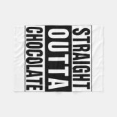 Straight Outta Chocolate Fleece Deken (Voorkant (Horizontaal))