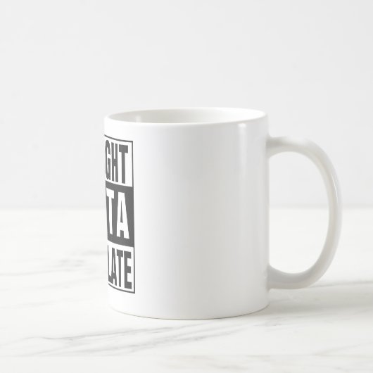 Straight Outta Chocolate Koffiemok (Rechts)