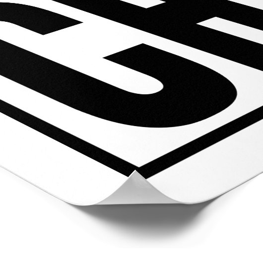 Straight Outta Chocolate Poster (Hoek)