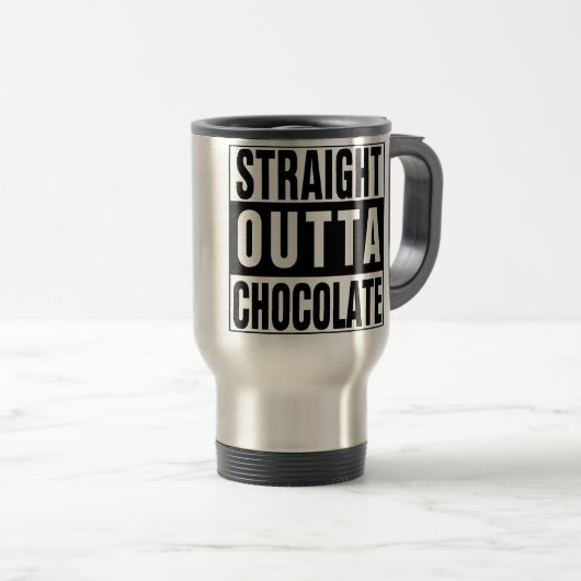 Straight Outta Chocolate Reisbeker (Voorkant rechts)