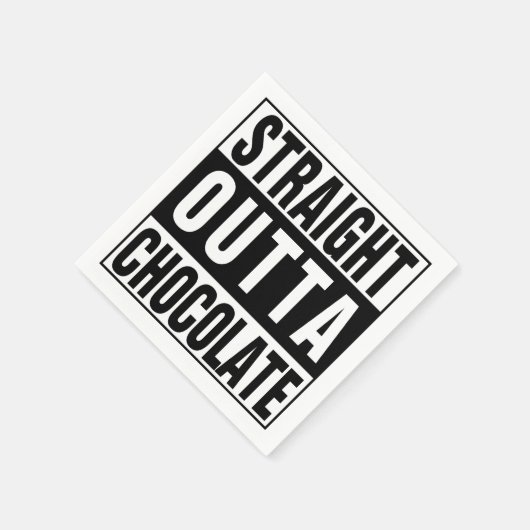 Straight Outta Chocolate Servet (Hoek)