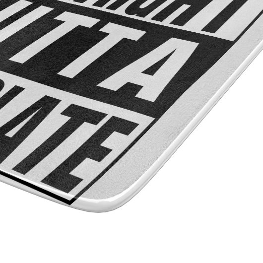 Straight Outta Chocolate Snijplank (Hoek)