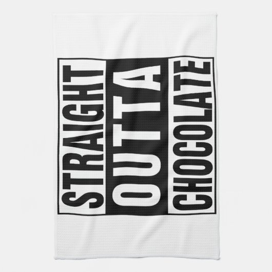Straight Outta Chocolate Theedoek (Verticaal)