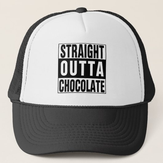 Straight Outta Chocolate Trucker Pet (Voorkant)