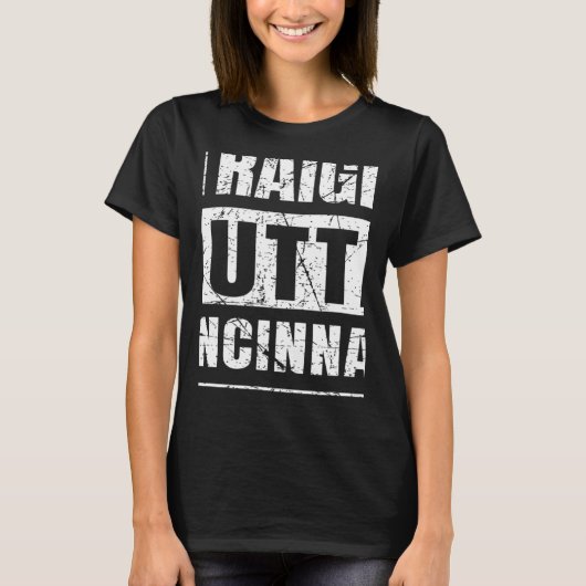 Straight Outta Cincinnati Ohio T-shirt (Voorkant)