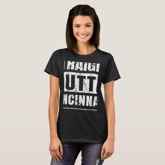 Straight Outta Cincinnati Ohio T-shirt (Voorkant volledig)