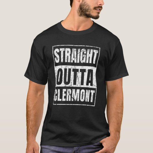 Straight Outta Clermont Florida T-shirt (Voorkant)