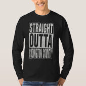 STRAIGHT OUTTA CODINGTON COUNTY Cool Home Quote T-shirt (Voorkant)
