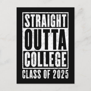 Straight Outta College 2025 (noodlijdend) Briefkaart