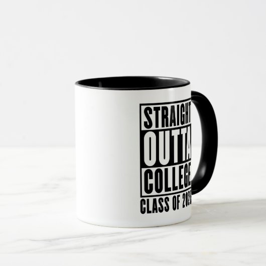 Straight Outta College Class of 2026 Mok (Voorkant rechts)