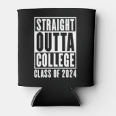 Straight Outta College Klasse van 2024 Blikjeskoeler (Voorkant)