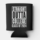 Straight Outta College Klasse van 2024 Blikjeskoeler (Achterkant)