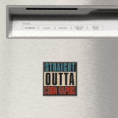 Straight Outta Coon Rapids Minnesota MN Magneet (Insitu (Vaatwasser))