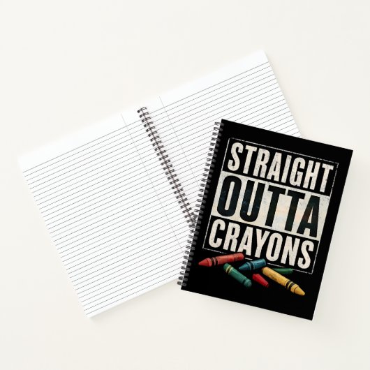 Straight Outta Crayons Notitieboek (Binnen)