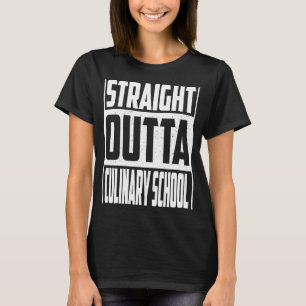 Straight Outta Culinaire School Afstuderen Kinder  T-shirt
