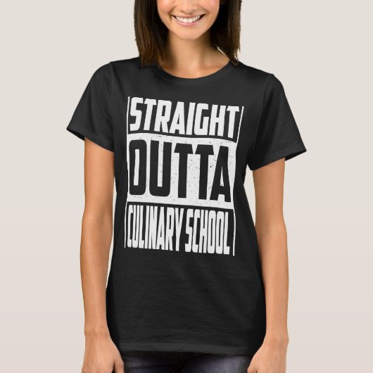 Straight Outta Culinaire School Afstuderen Kinder T-shirt (Voorkant)