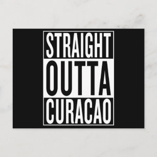 straight outta Curacao Briefkaart