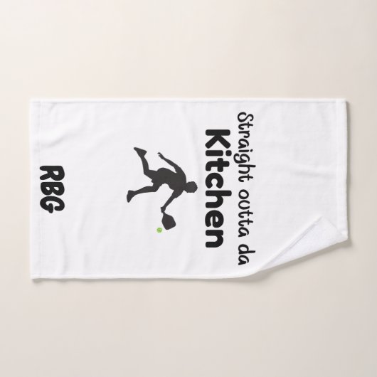Straight Outta Da Kitchen – Pickleball Humor Handdoek (Handdoek)