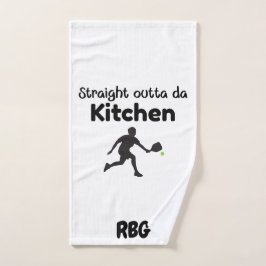 Straight Outta Da Kitchen – Pickleball Humor Handdoek